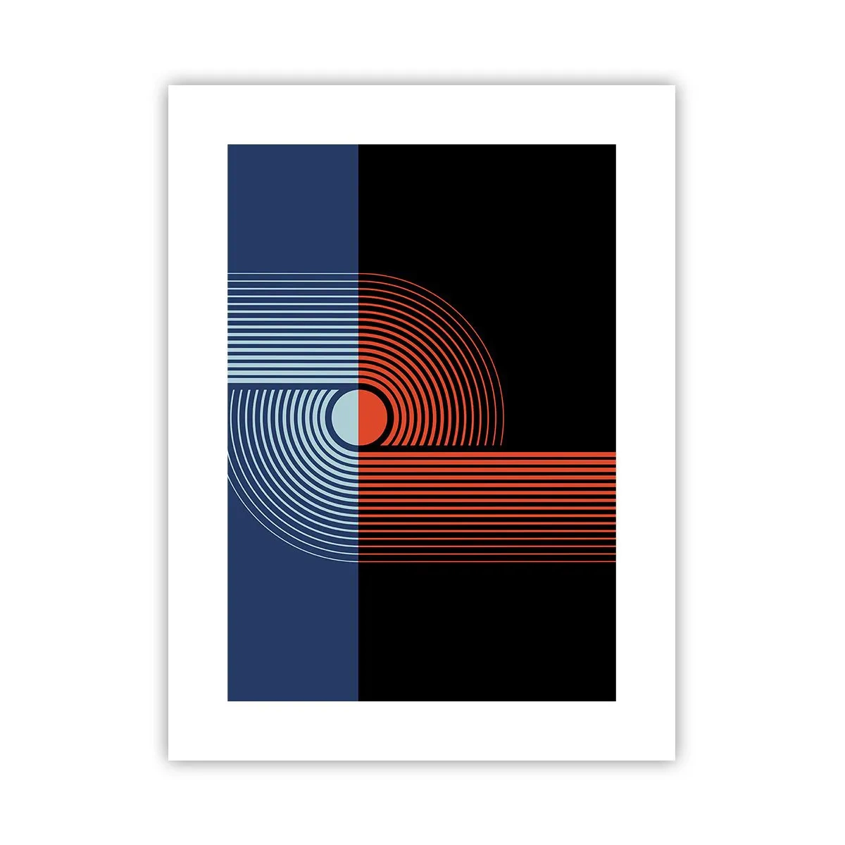 Plagát - V geometrickom objatí - 30x40 cm