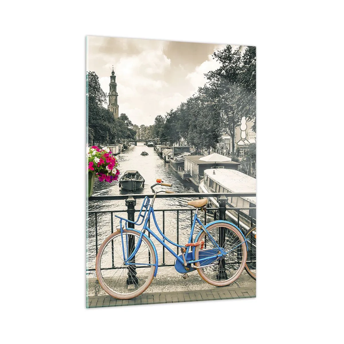Obraz na skle - Farby amsterdamskej ulice - 50x70 cm
