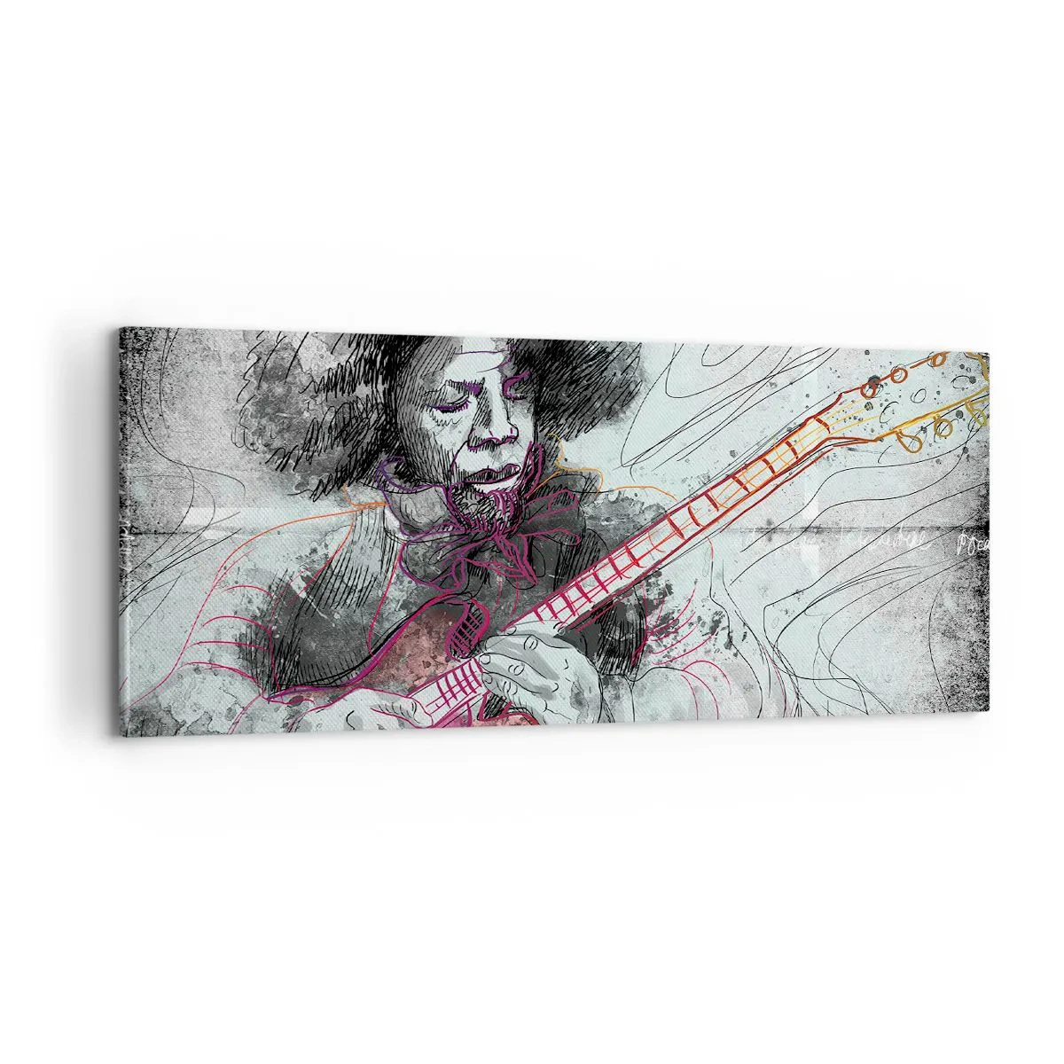 Obraz na plátne - Na vlnách hudby - 100x40 cm