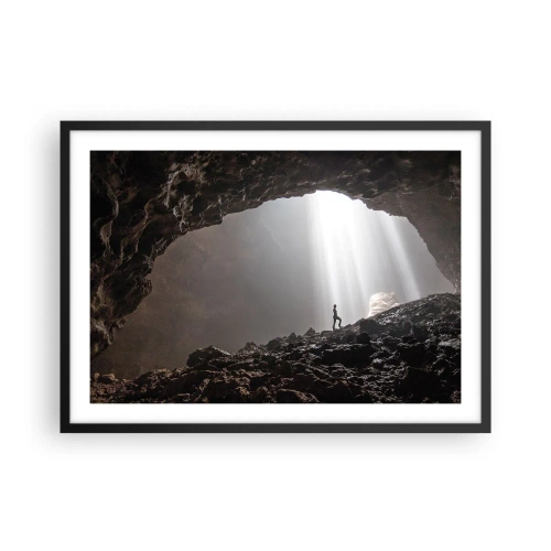 Plagát v čiernom ráme - Svetelná jaskyňa - 70x50 cm