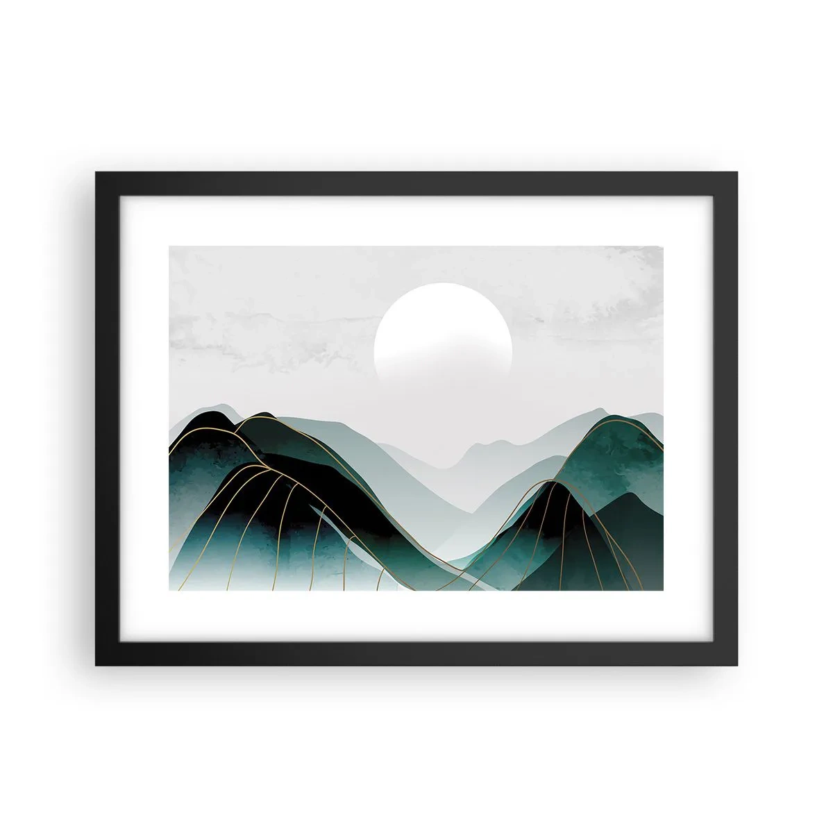 Plagát v čiernom ráme - V plnom majestáte - 40x30 cm