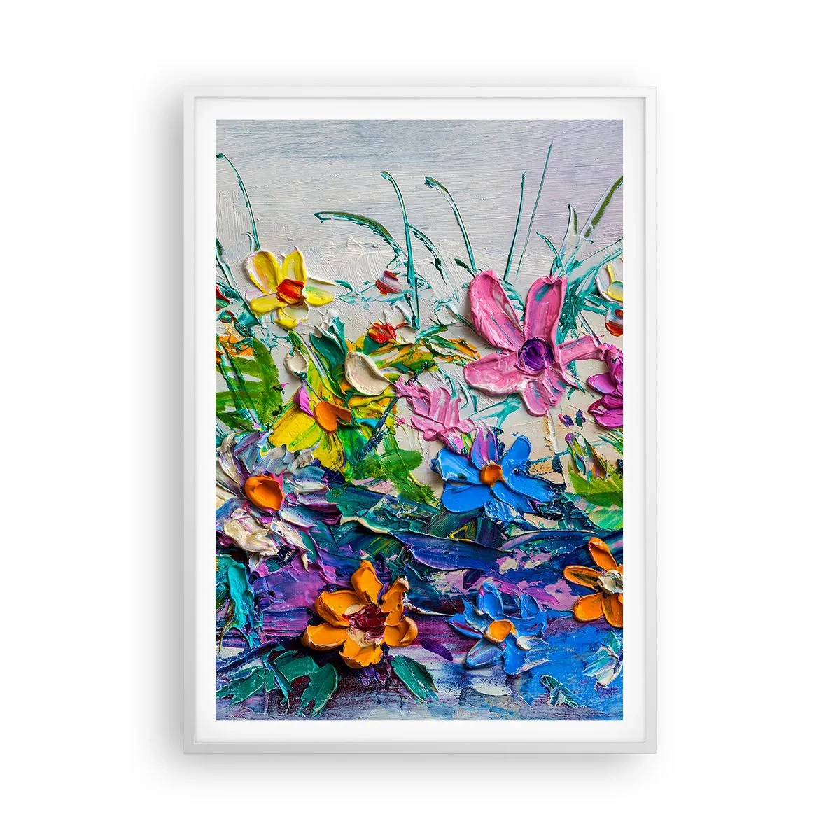 Plagát v bielom ráme - Vôbec nie zátišie - 70x100 cm