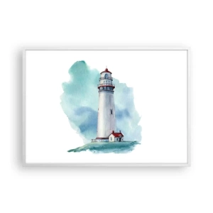 Plagát v bielom ráme - Nežná sestra blankytu - 100x70 cm