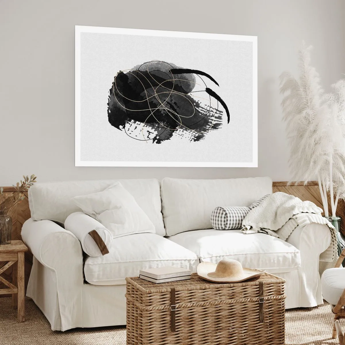 Plagát - Upletené z čiernej - 91x61 cm