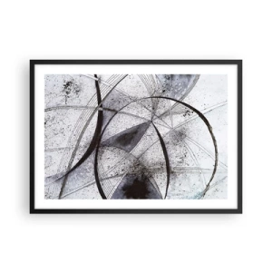 Plagát v čiernom ráme - Futuristická fantázia - 70x50 cm