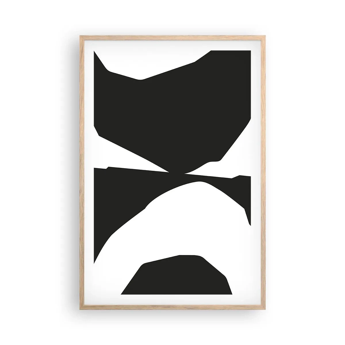 Plagát v ráme zo svetlého duba - Positive-negative - 61x91 cm