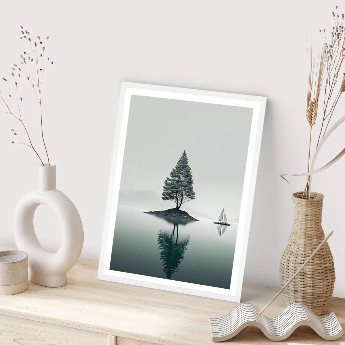 Plagát v bielom ráme - Snívanie - 70x100 cm