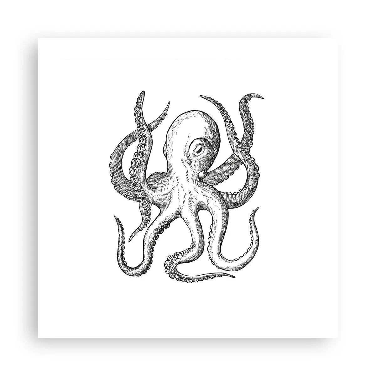 Plagát - Tancujúca s vlnami - 50x50 cm