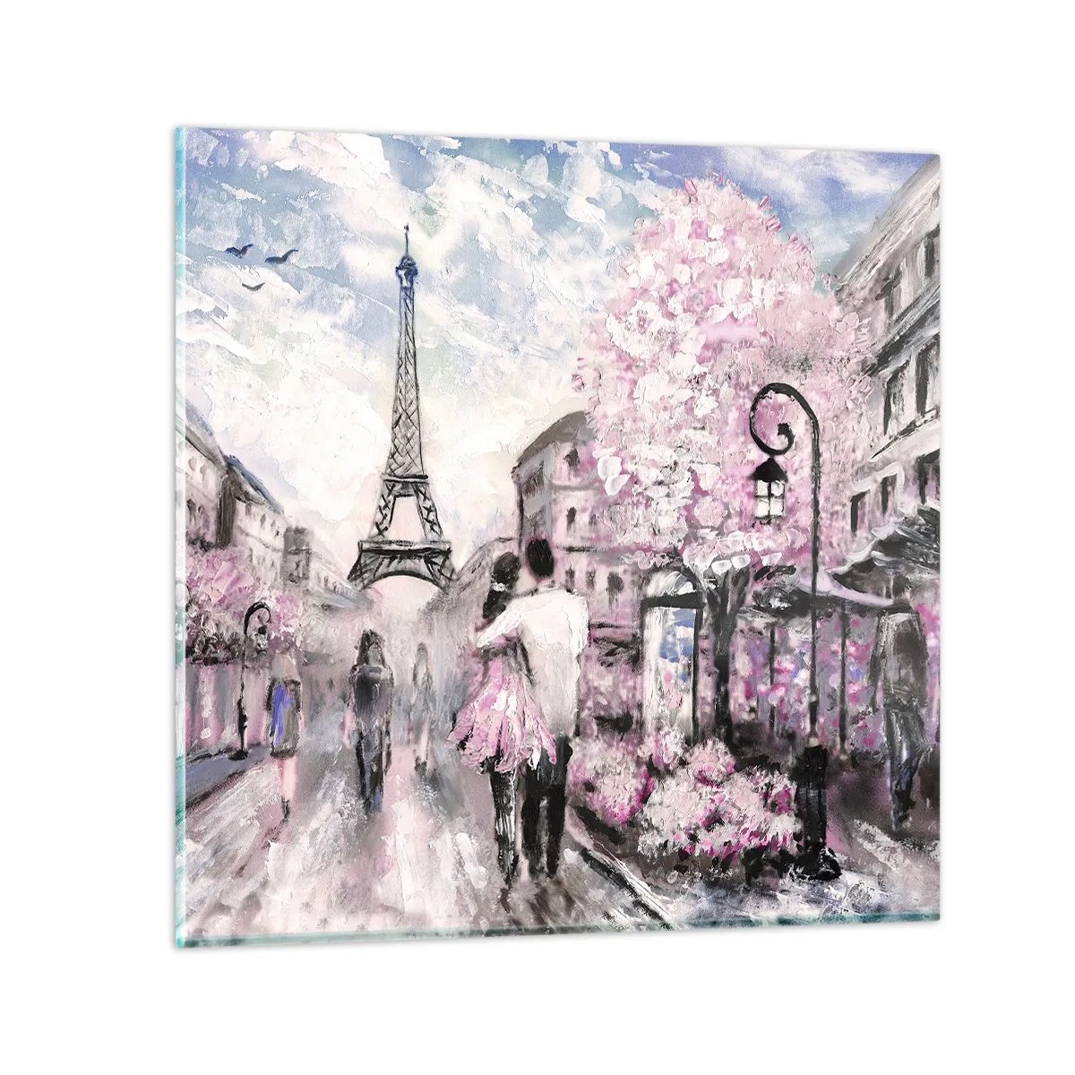 Obraz na skle - Keď sa zamilovať, tak len v… - 30x30 cm