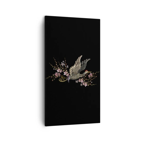 Obraz na plátne - Exotický vyšívaný vták - 45x80 cm