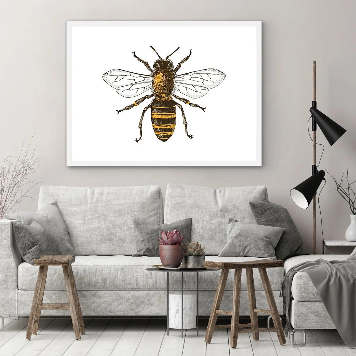 Plagát v bielom ráme - Krásna a dobrá - 100x70 cm