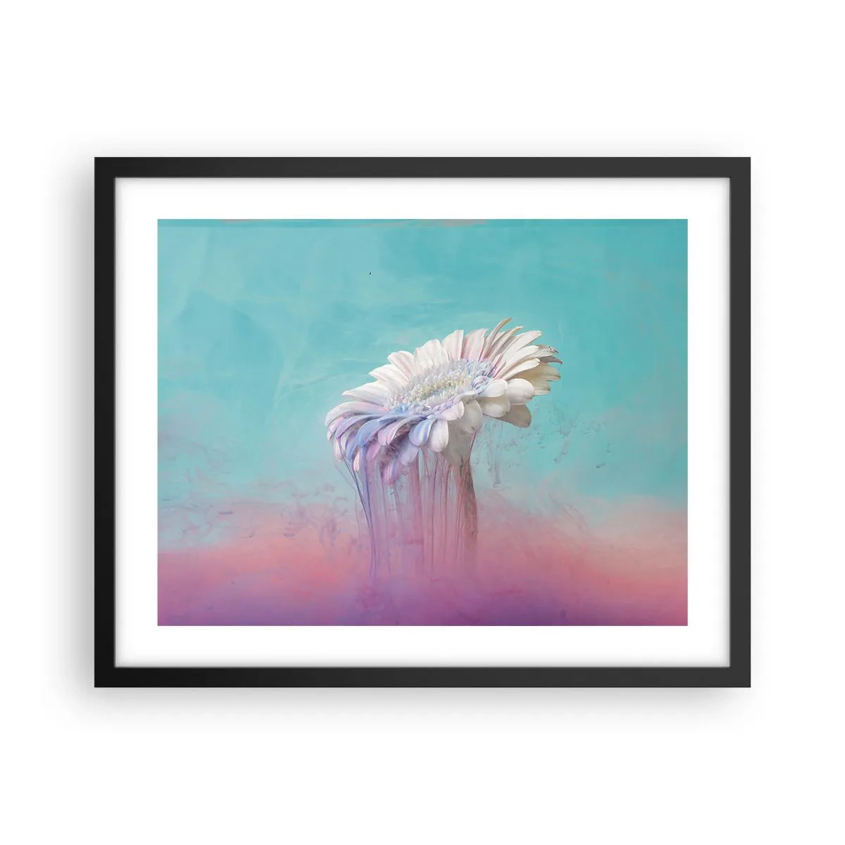 Plagát v čiernom ráme - Záhrobia kvetín - 50x40 cm