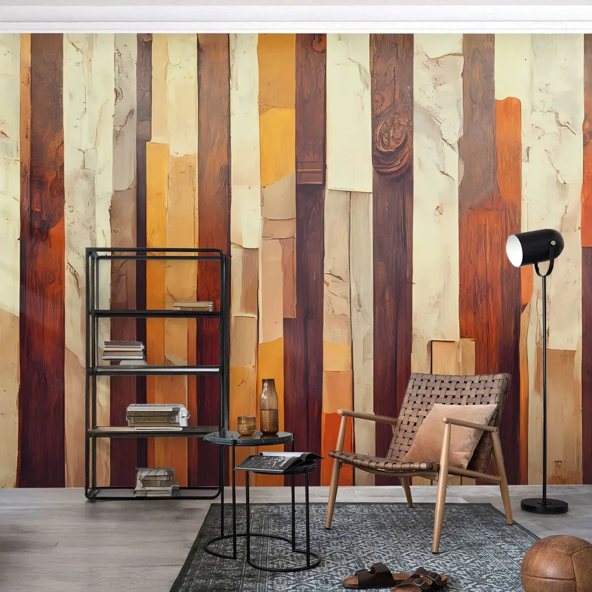 Fototapeta Standard Eco - Hymna lesných stromov - Kus, Abstrakcia, Pásy - 350x256 cm