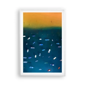 Plagát v bielom ráme - Prázdninová hra - 61x91 cm