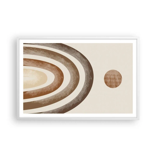 Plagát v bielom ráme - V ďalekej galaxii - 91x61 cm