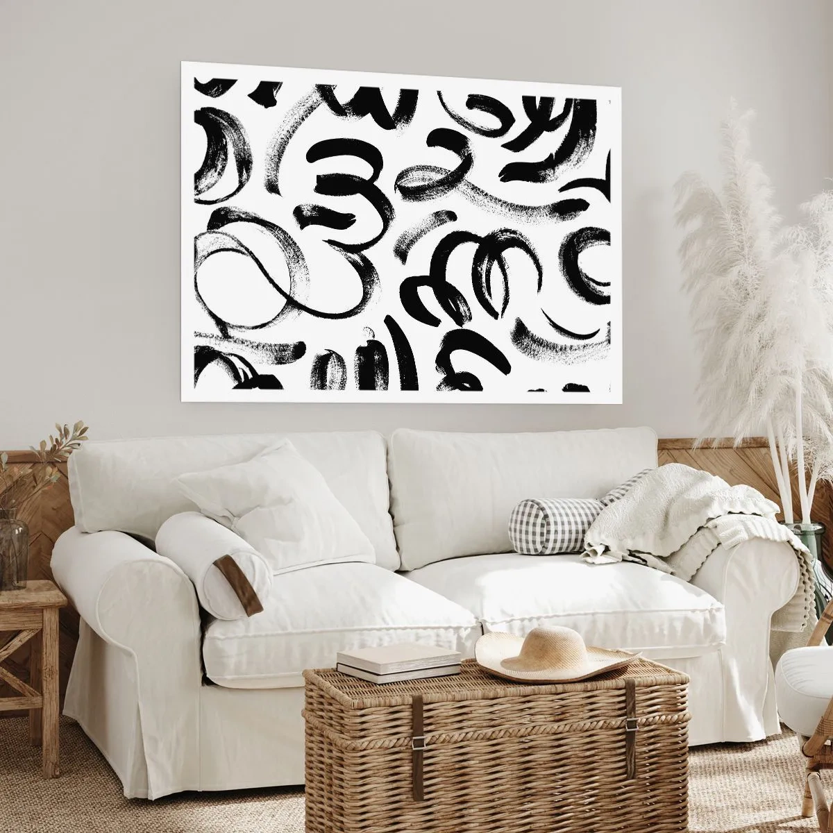 Plagát - Čierne na bielom - 100x70 cm