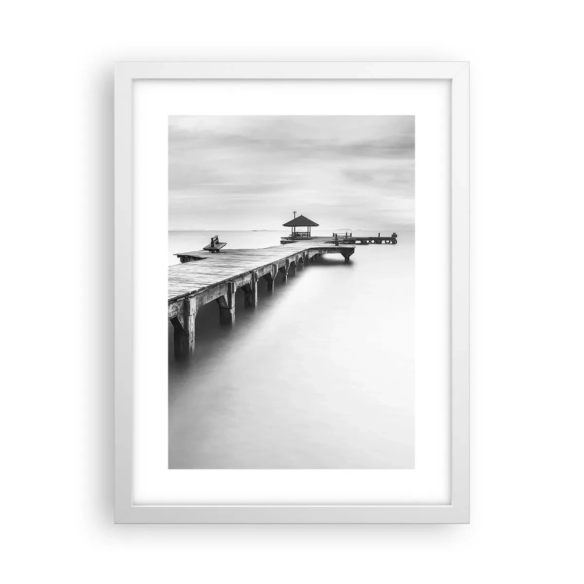 Plagát v bielom ráme - Ďaleko od nás - 30x40 cm