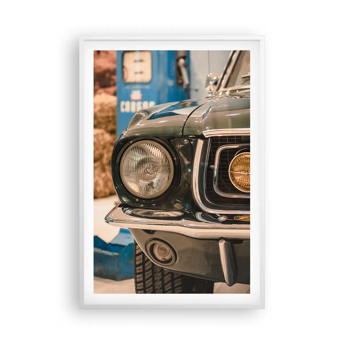 Plagát v bielom ráme - Stretnutie s legendou - 61x91 cm