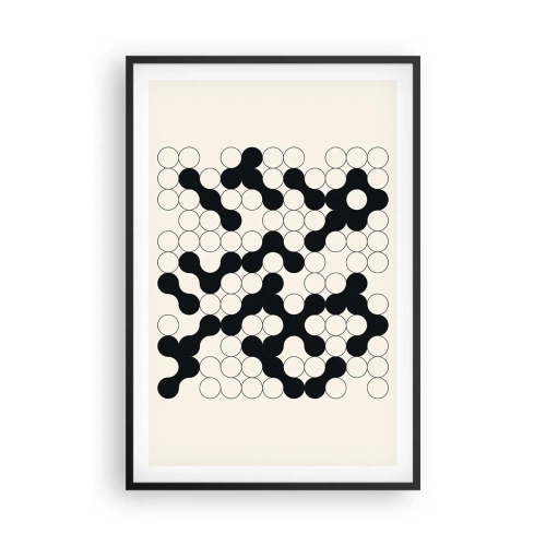 Plagát v čiernom ráme - Čínska hra – variácia - 61x91 cm