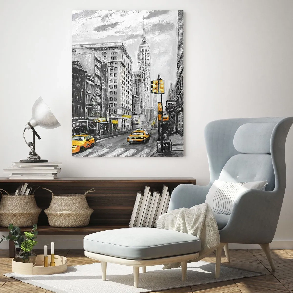 Obraz na skle - Newyorský príbeh - 50x70 cm