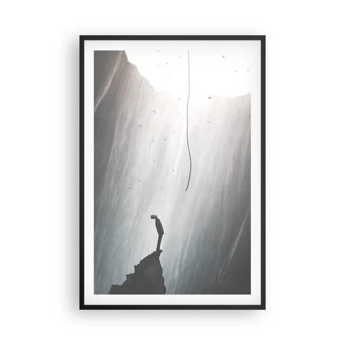 Plagát v čiernom ráme - Vždy máte na výber - 61x91 cm