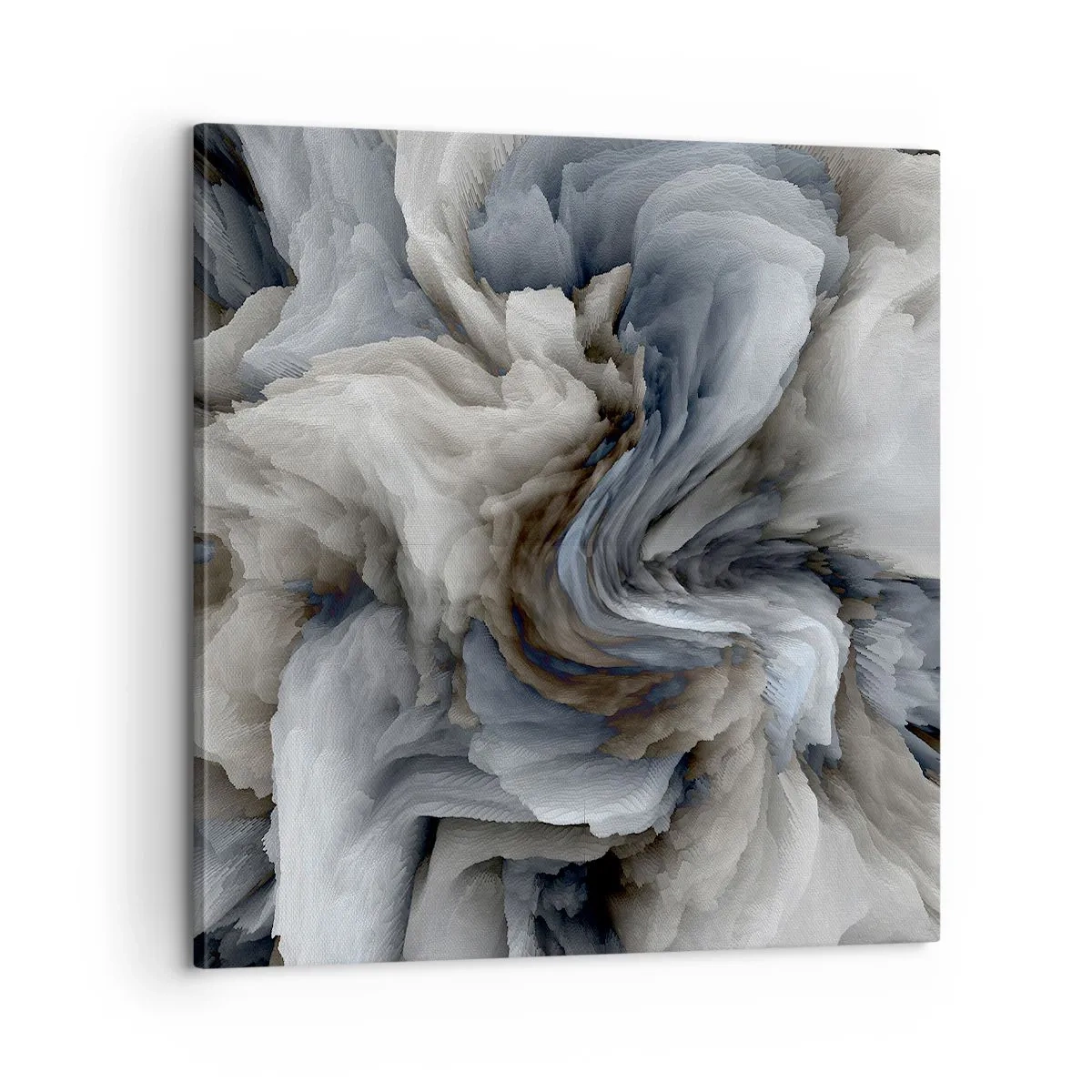 Obraz na plátne - Kameň a kvet - 60x60 cm