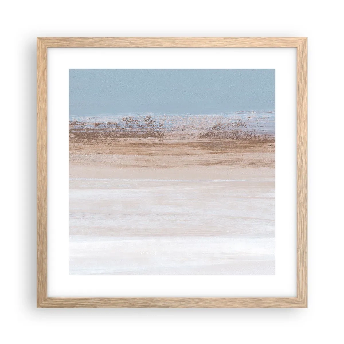 Plagát v ráme zo svetlého duba - Dvojznačná krajina - 40x40 cm