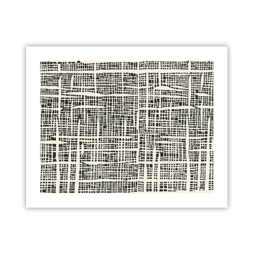 Plagát - Tkaná kompozícia - 50x40 cm