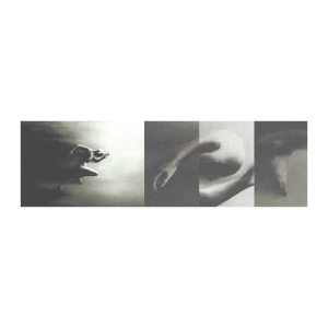 Vzorka fototapety Premium Canvas - Nezastaviteľný - Šport, Beh, Tma - 100x30 cm