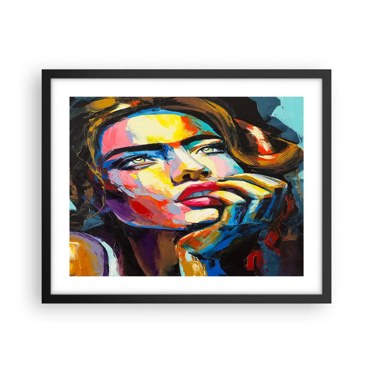 Plagát v čiernom ráme - Sny, ako vtáky letia oblohou - 50x40 cm