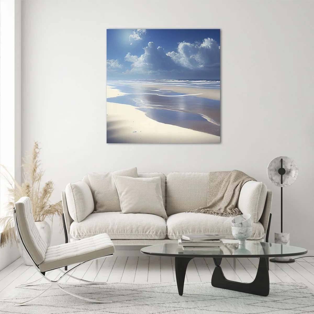 Obraz na skle - Dovolenka v raji - 70x70 cm