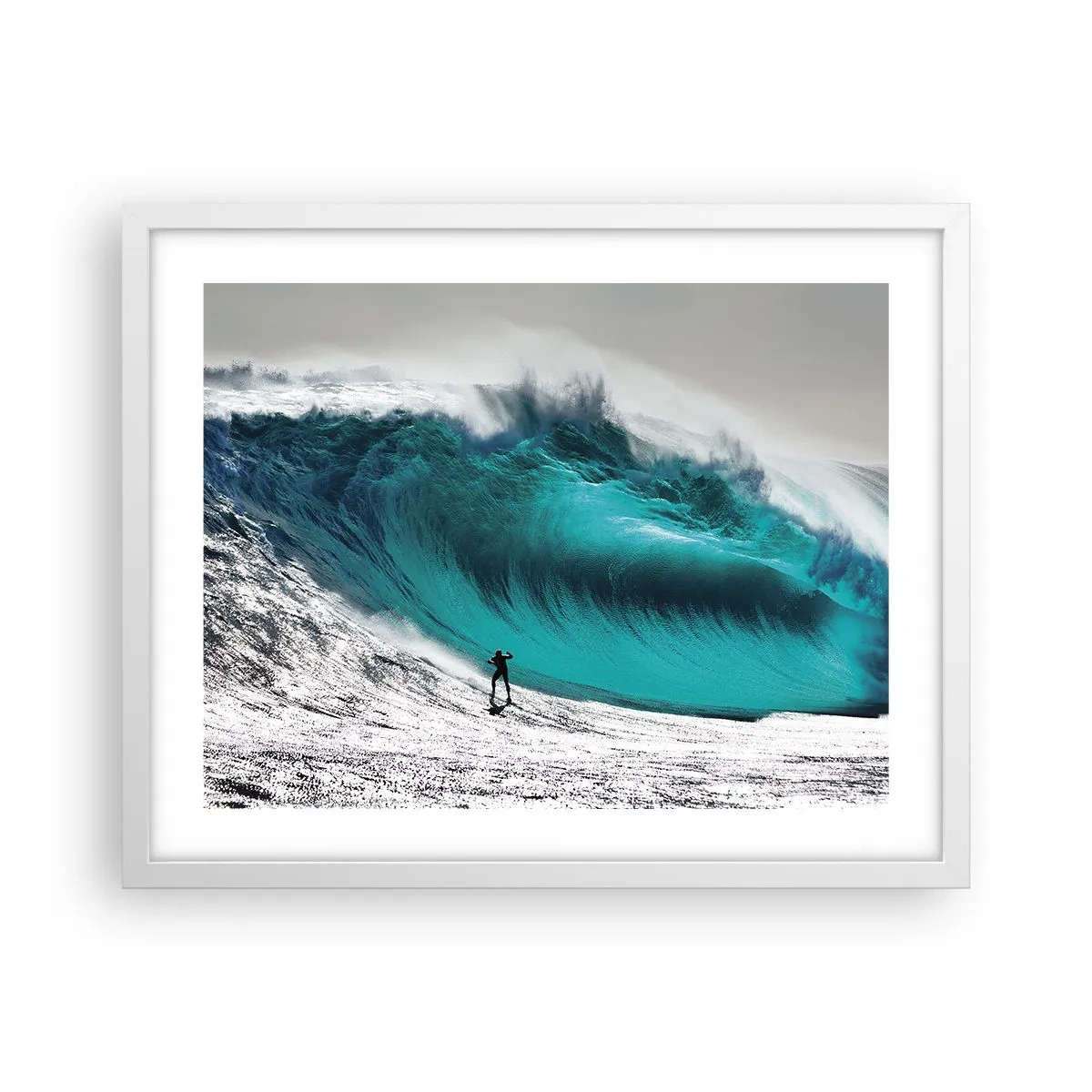 Plagát v bielom ráme - Výzva prijatá - 50x40 cm