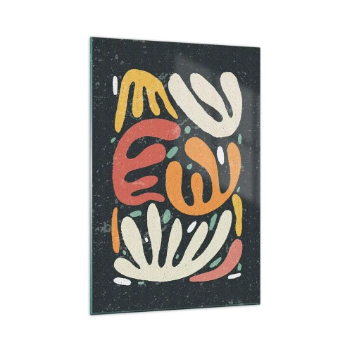 Obraz na skle - Kompozícia – hneď ťa chytím - 70x100 cm