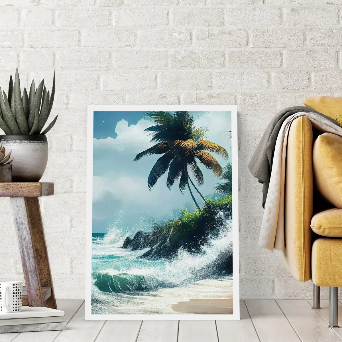 Plagát - Na tropickom pobreží - 50x70 cm