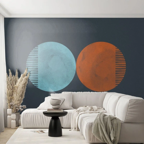 Samolepiaca Fototapeta Deluxe Sticker - Iba geometria? - Abstrakcia, Kus, Okresy - 350x256 cm