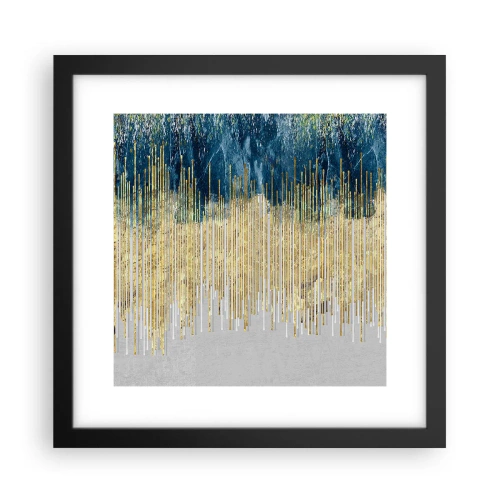 Plagát v čiernom ráme - Pozlátená hranica - 30x30 cm