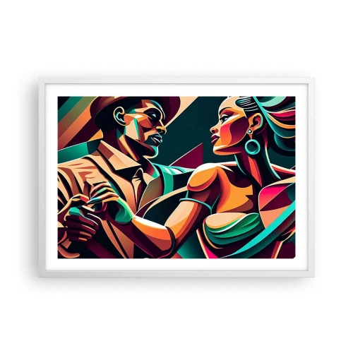 Plagát v bielom ráme - V rytme srdca - 70x50 cm