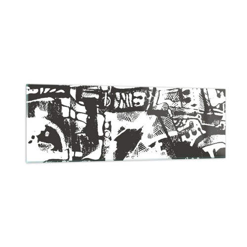 Obraz na skle - Poriadok alebo chaos? - 90x30 cm