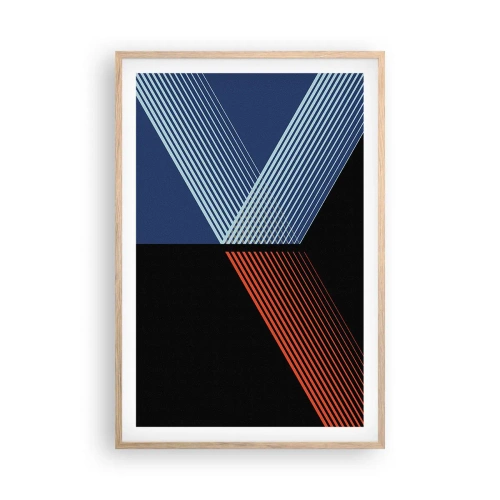 Plagát v ráme zo svetlého duba - Jednoduchý príbeh - 61x91 cm