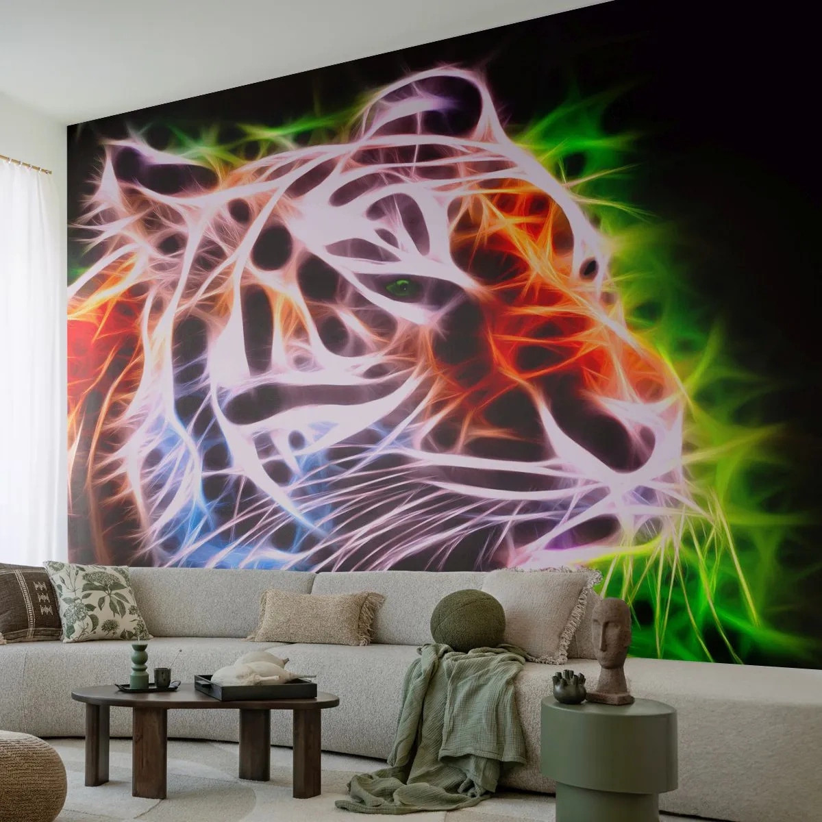 Fototapeta Premium Sand - Nebezpečná aura - Abstrakcia, Zvieratá, Predátor - 400x280 cm