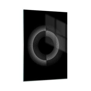 Obraz na skle - Čierne slnko - 70x100 cm