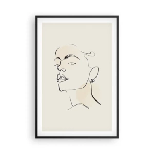 Plagát v čiernom ráme - Hrdý pohľad - 61x91 cm