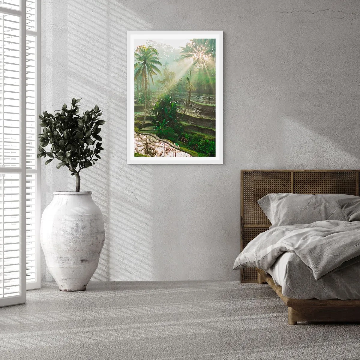 Plagát v bielom ráme - Vyrastať na slnku - 61x91 cm