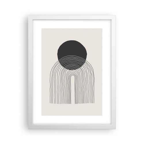 Plagát v bielom ráme - Chvenie a istota - 30x40 cm