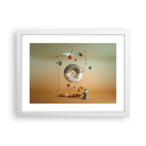 Plagát v bielom ráme - Všetko je možné - 40x30 cm