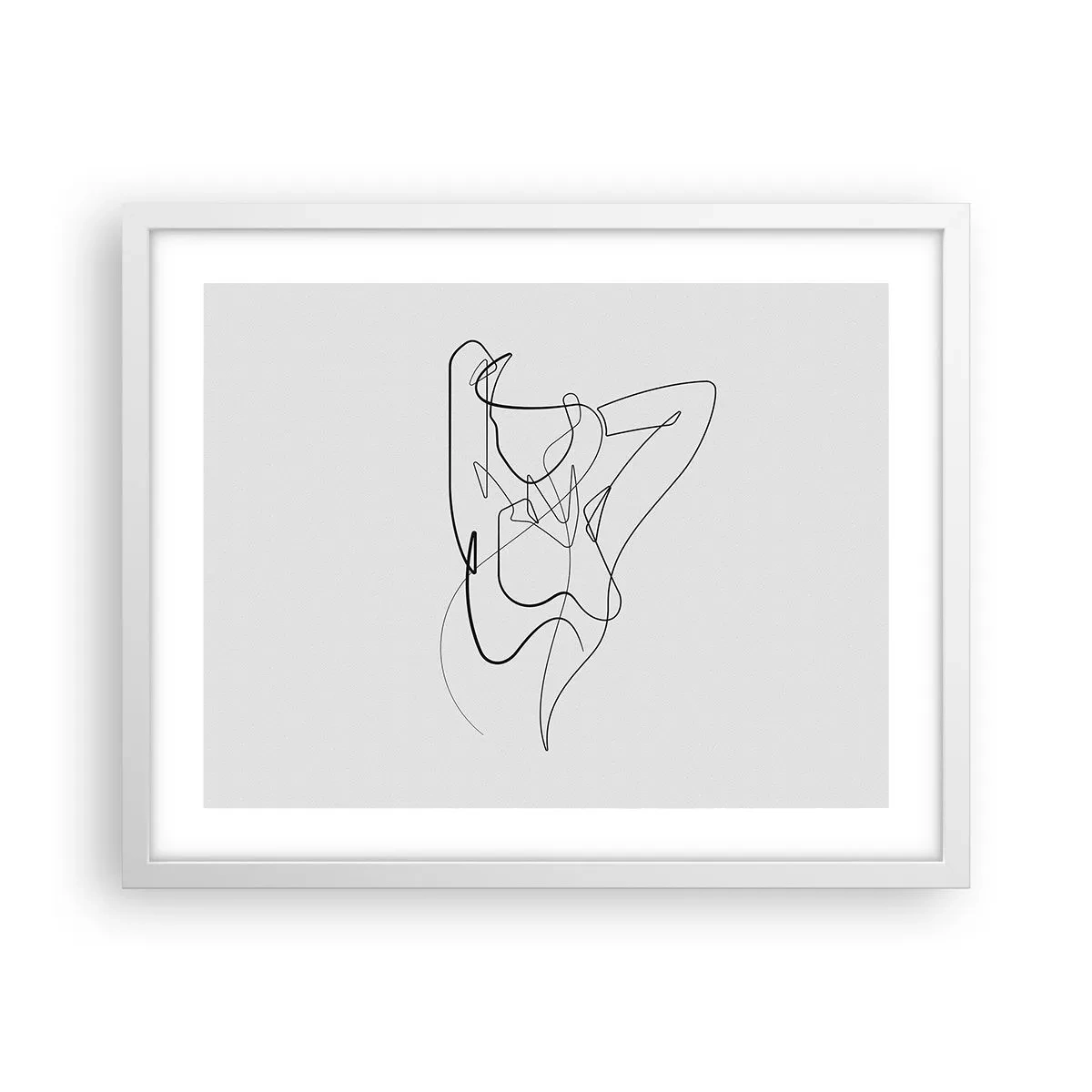 Plagát v bielom ráme - Ty si záhada… - 50x40 cm