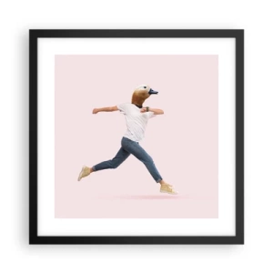 Plagát v čiernom ráme - Štipka absurdity - 40x40 cm