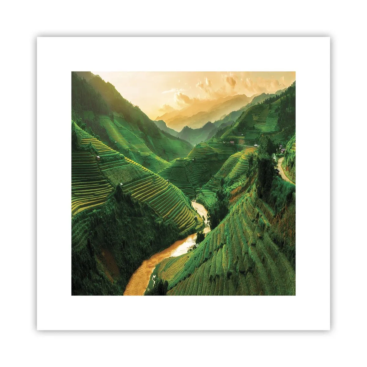 Plagát - Vietnamské údolie - 30x30 cm