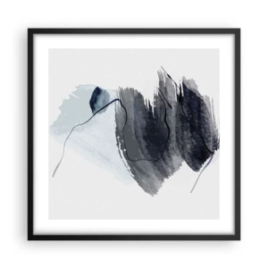 Plagát v čiernom ráme - Intenzita a pohyb - 50x50 cm