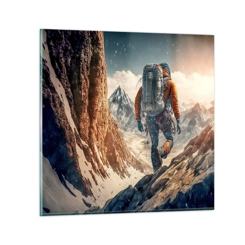Obraz na skle - Osamelý bojovník - 60x60 cm